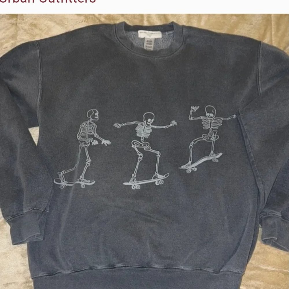 Urban Outfitters Project Social  skull crew neck